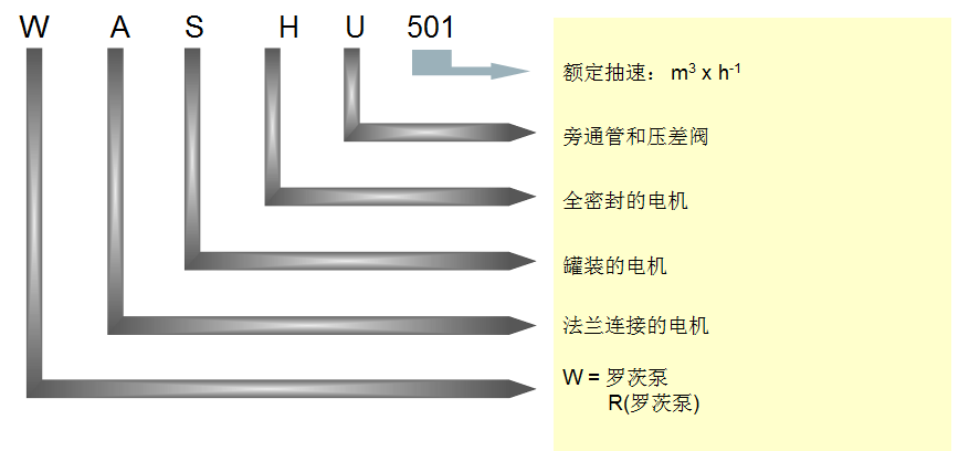 莱宝罗茨泵命名规则